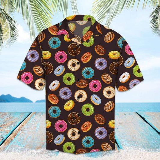 Sweet Doughnut Tropical Unisex Hawaiian Aloha Shirts