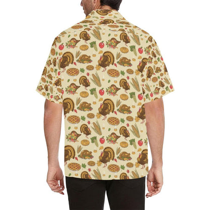 Thanksgiving Print Design Hawaiian Shirt