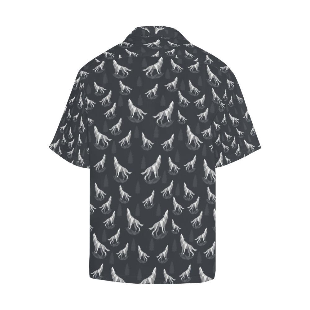 Wolf Print Design Hawaiian Shirt