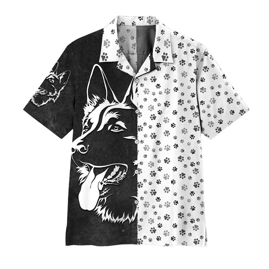  3D Foot Print Dogs Hawaii Shirt