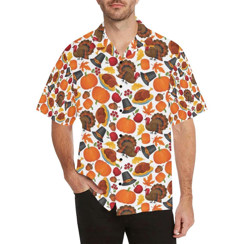 Thanksgiving Print Design Hawaiian Shirt