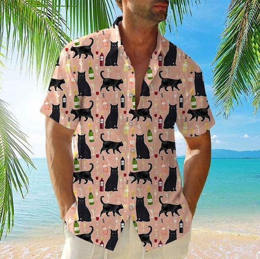 BLACK CAT HAWAIIAN SHIRT 4