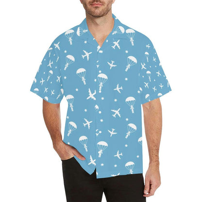 Skydiver Print Design Hawaiian Shirt