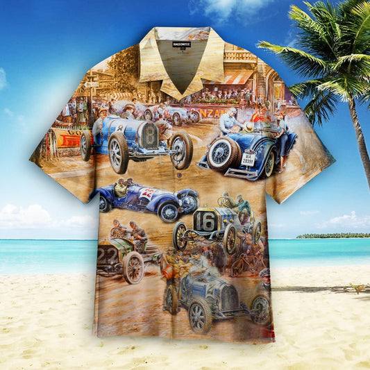 Vintage Race Car V‹ÁClav Zapadl‹?K Hawaiian Shirt | For Men &amp;amp; Women | Adult | Hw4903