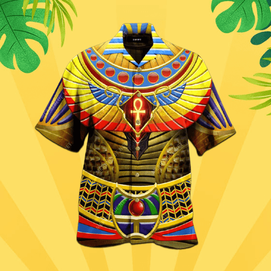 God Armor Egyptian Style Hawaiian Unisex Aloha Shirt #H