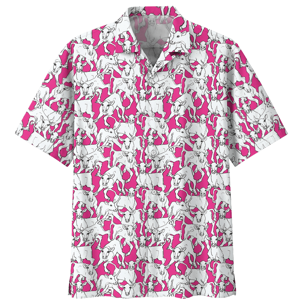 Cow  Pink Amazing Design Unisex Hawaiian Shirt For Men And Women Dhc17063767