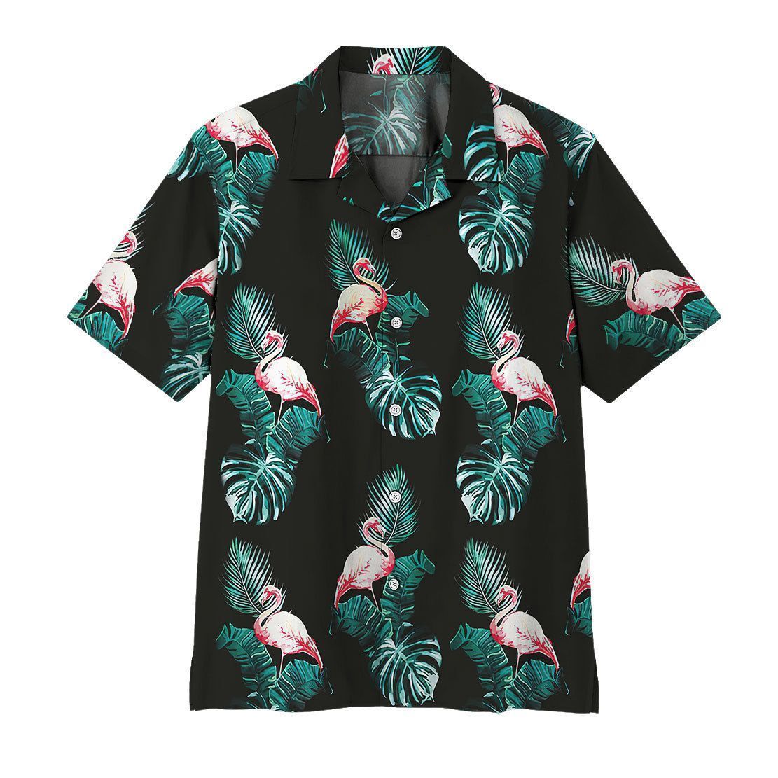  3D Floral Flamingo Hawaii Shirt