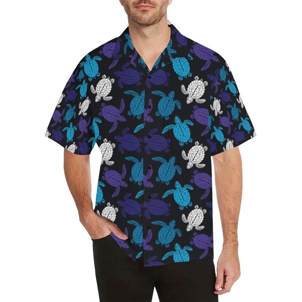 Sea Turtle Print Design Hawaiian Shirt