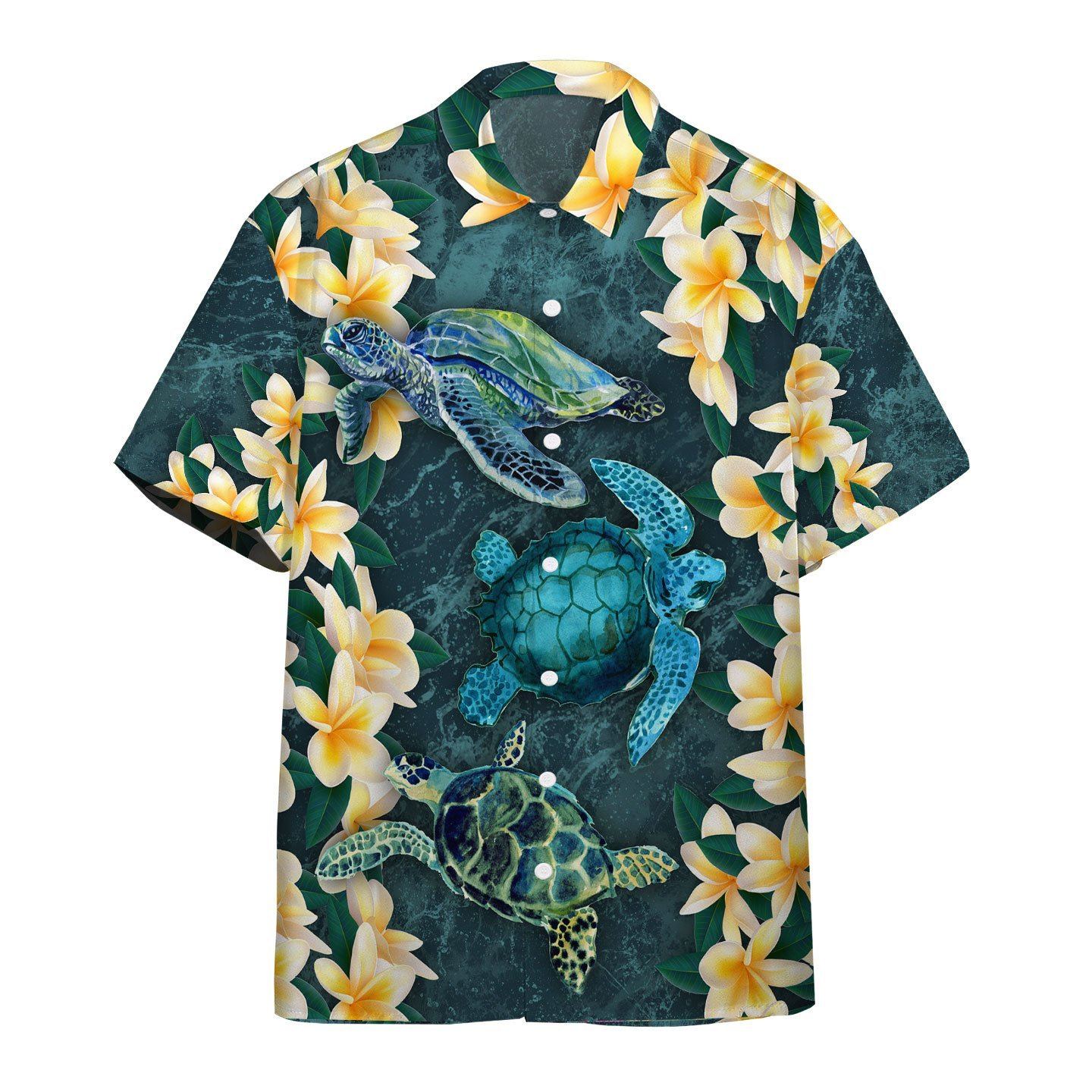  3D Plumeria Turtle Hawaii Shirt