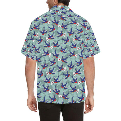 Swallow Bird Pattern Print Design Hawaiian Shirt