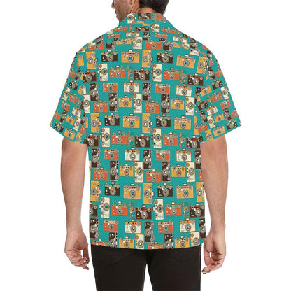 Camera Pattern Print Design Hawaiian Shirt