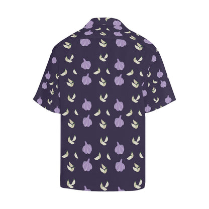 Garlic Pattern Background Theme Mens All Over Print Hawaiian Shirt