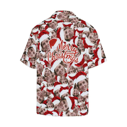 Custom Face Christmas For You Men's All Over Print Hawaiian Shirt