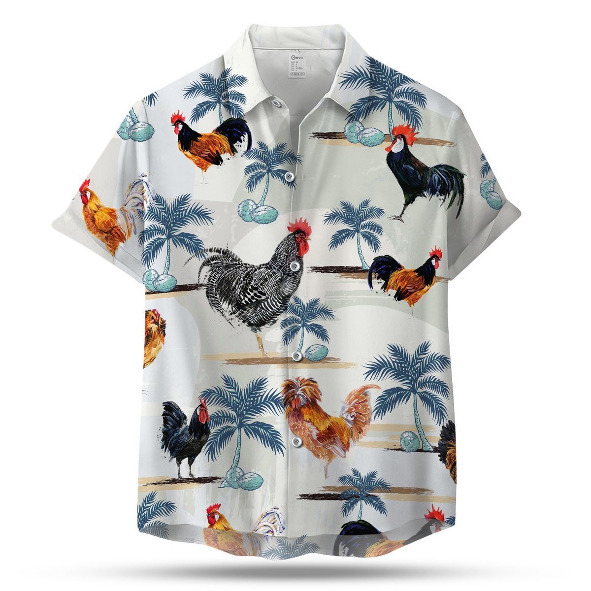 Chicken Pattern Hawaiian Shirt | Unique Beach Shirt Hawaiian