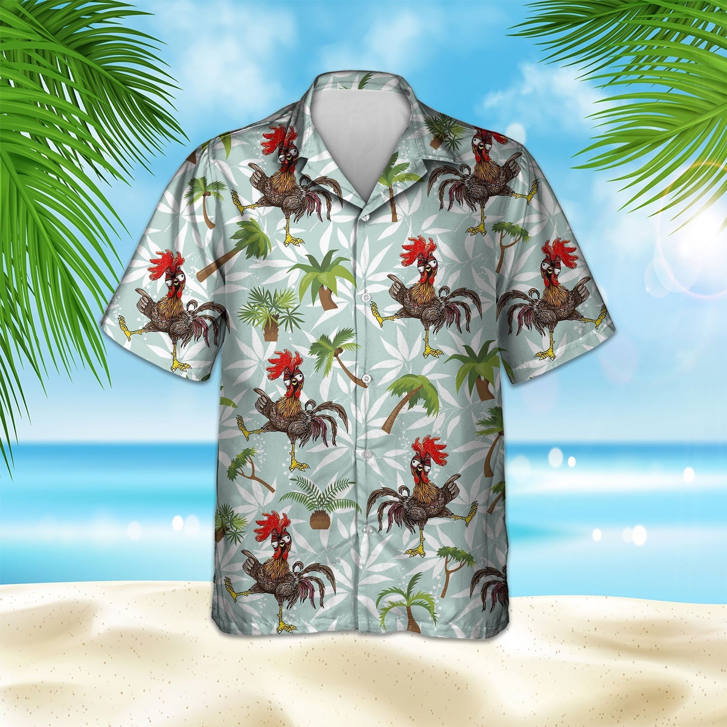 Funny Chicken Hawaiian Shirt | Unique Beach Shirt Hawaiian