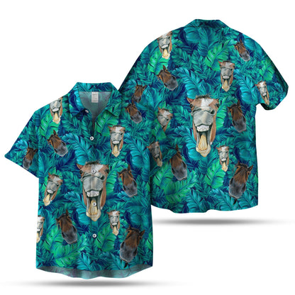 CRAZY HORSE SEAMLESS PATTERN HAWAIIAN SHIRT