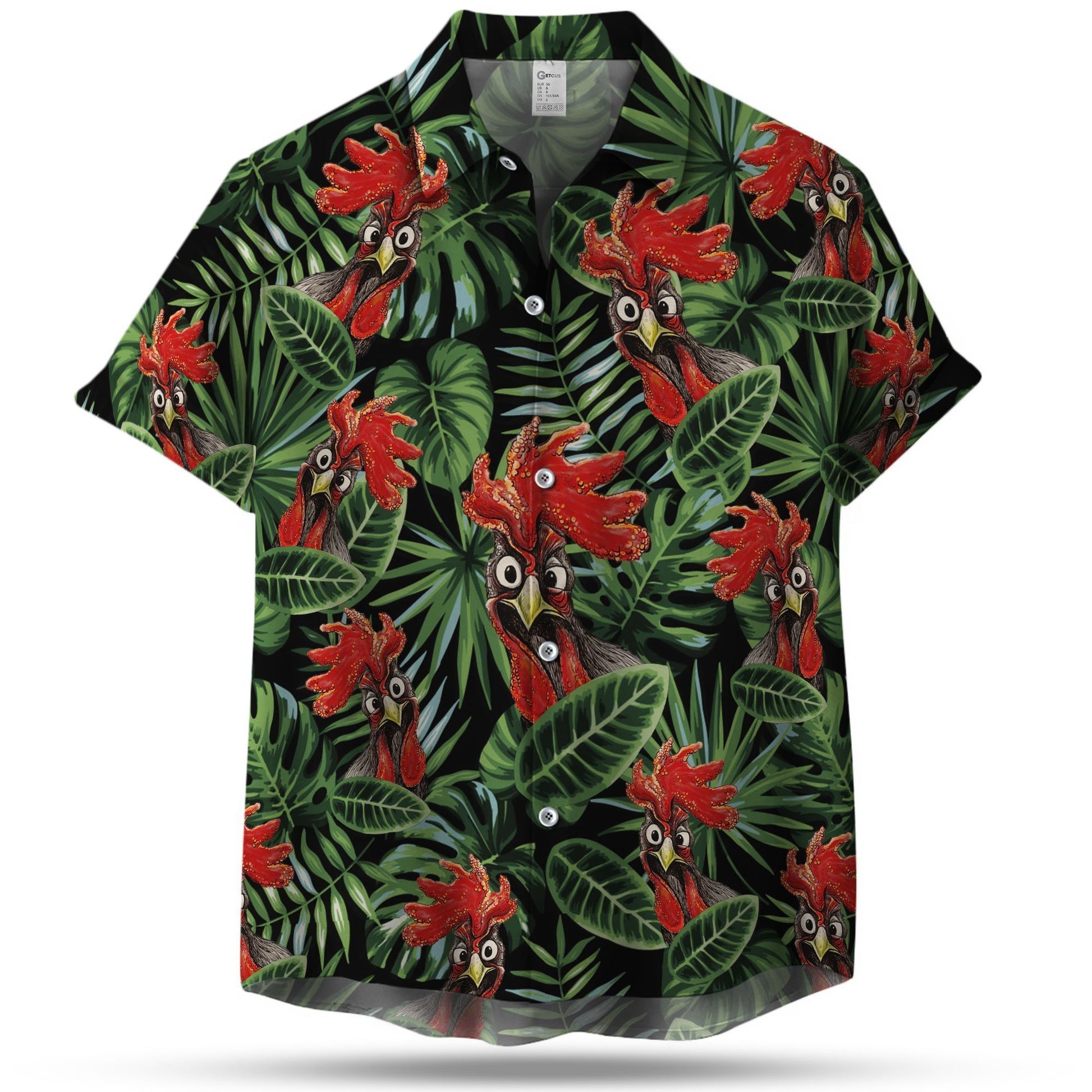 CHICKEN SEAMLESS PATTERN HAWAIIAN SHIRT