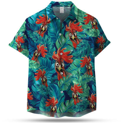 CHICKEN SEAMLESS PATTERN HAWAIIAN SHIRT