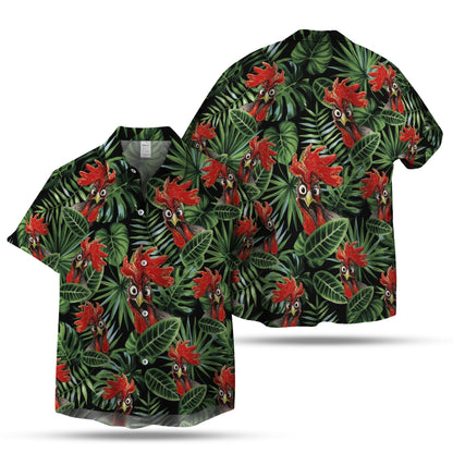 CHICKEN SEAMLESS PATTERN HAWAIIAN SHIRT