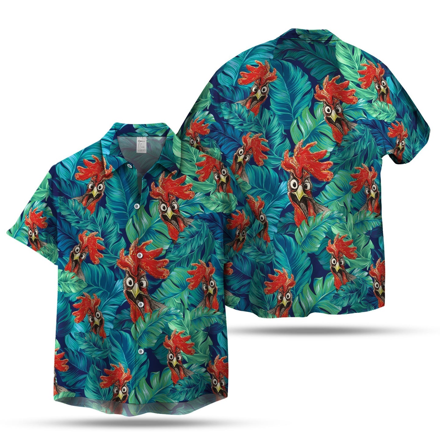 CHICKEN SEAMLESS PATTERN HAWAIIAN SHIRT