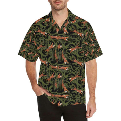 Tiger Pattern Print Design Hawaiian Shirt