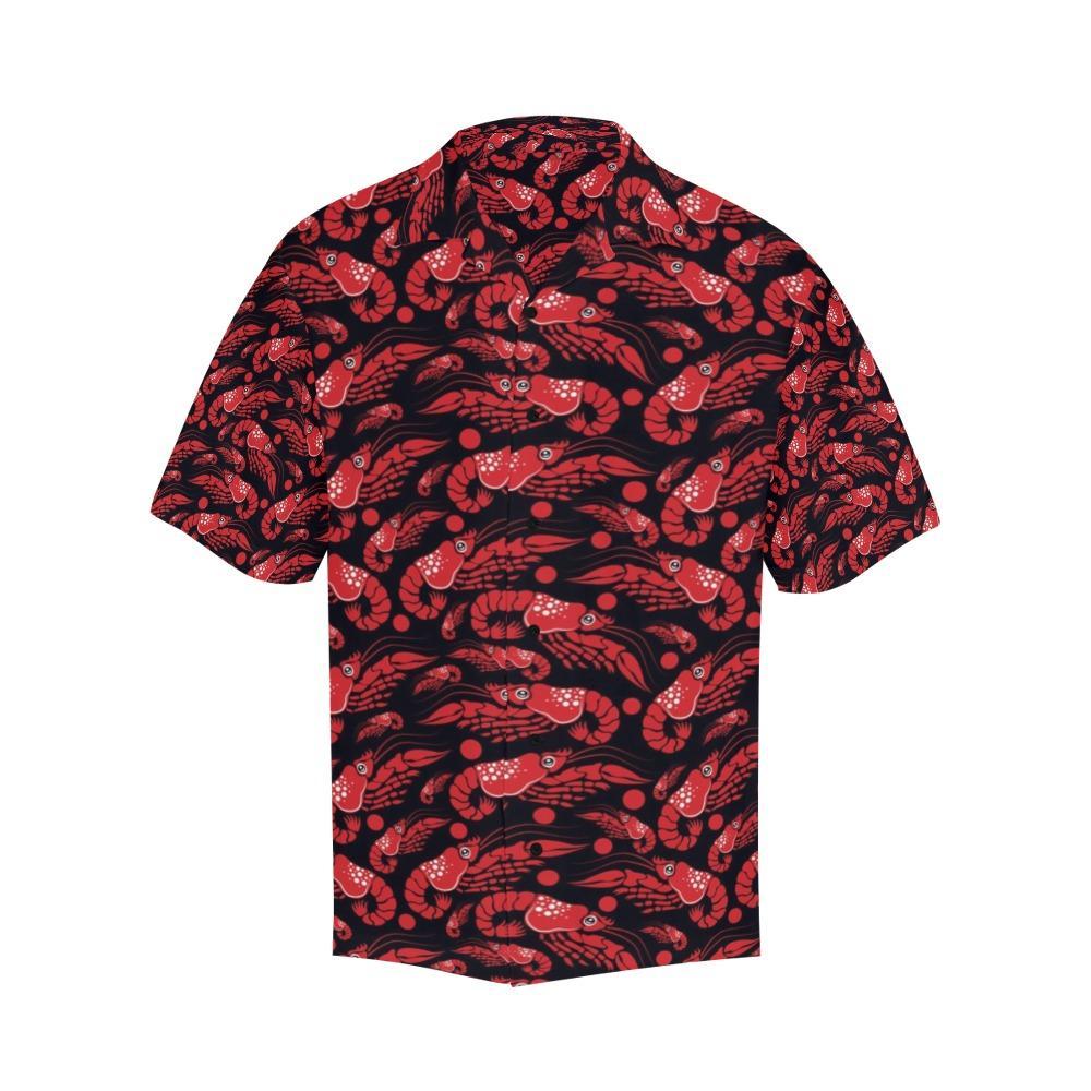 Shrimp Print Design Hawaiian Shirt