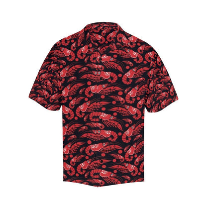 Shrimp Print Design Hawaiian Shirt