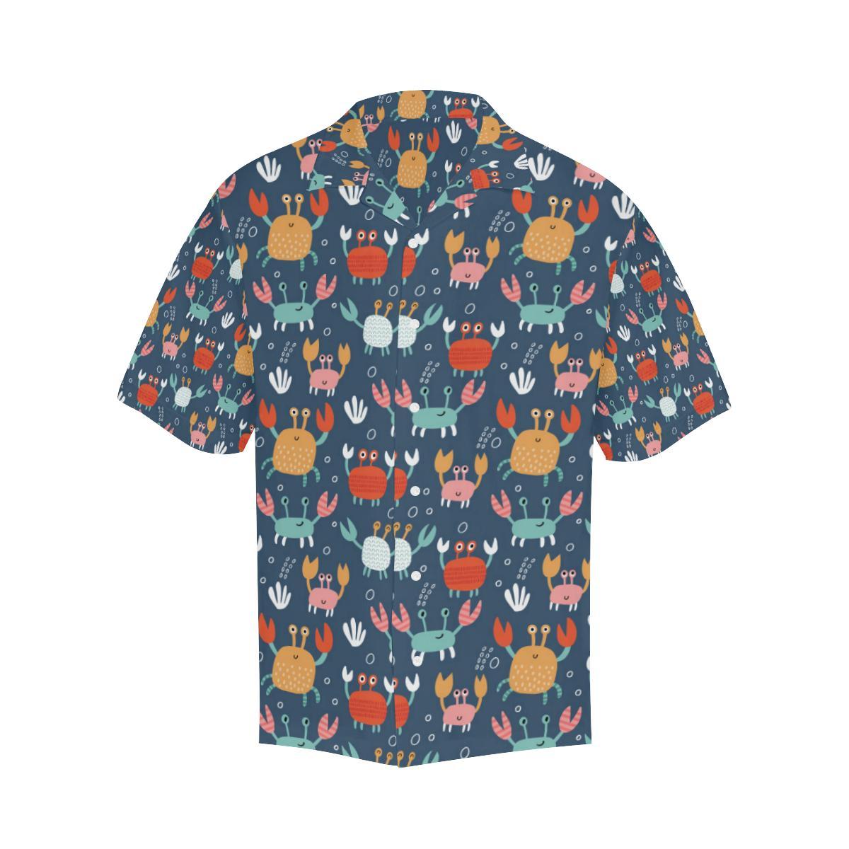 Crab Pattern Print Design Hawaiian Shirt