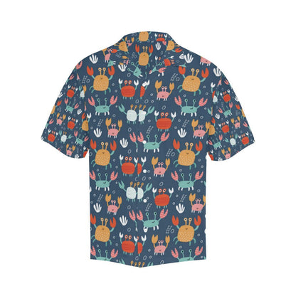 Crab Pattern Print Design Hawaiian Shirt