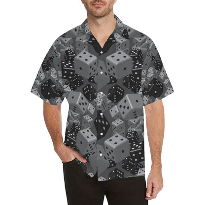 Dice Pattern Print Design 05 Mens All Over Hawaiian Shirt