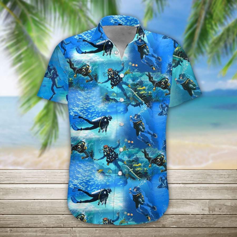 3D Scuba Diving Hawaii Shirt