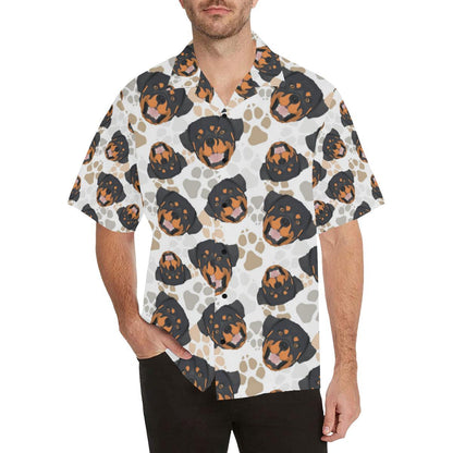 Rottweiler Pattern Print Design A Hawaiian Shirt