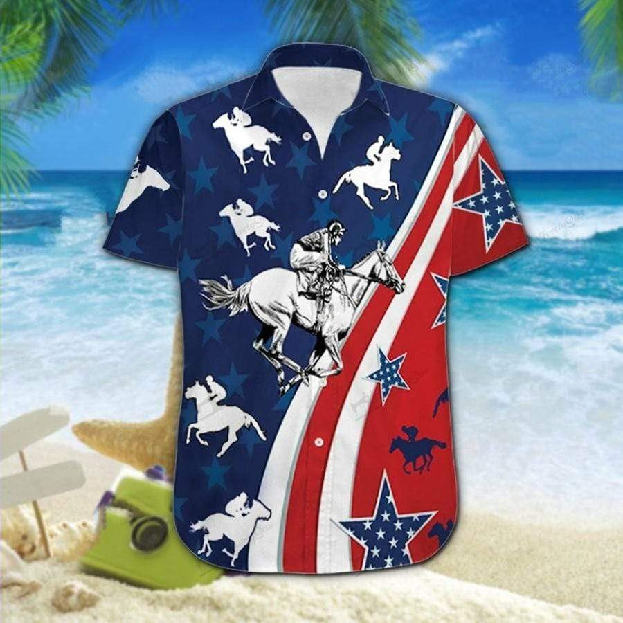 Hawaiian Aloha Shirts Horse Racing America