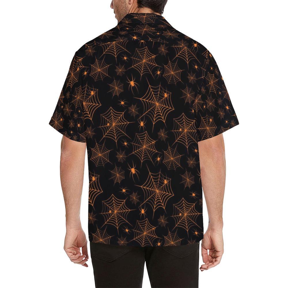 Spider Web Print Design Hawaiian Shirt