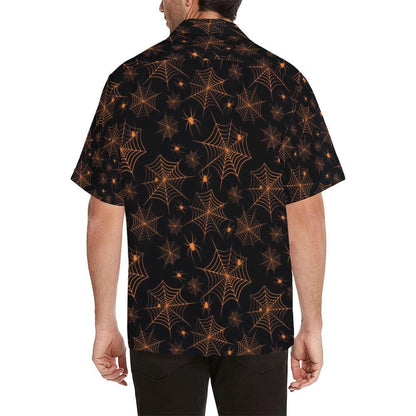 Spider Web Print Design Hawaiian Shirt