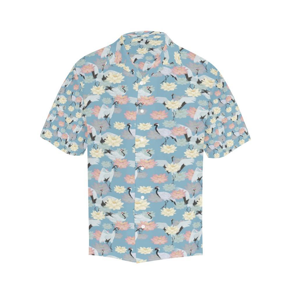 Water Lily Print Design Hawaiian Shirt