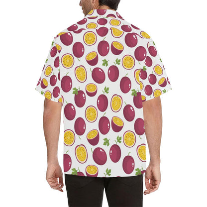 Passion Fruit Design Pattern Mens All Over Print Hawaiian Shirt