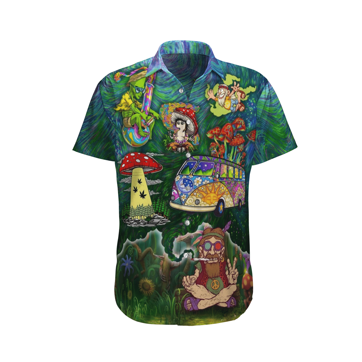 Hippie   Colorful Nice Design Unisex Hawaiian Shirt For Men And Women Dhc17063546