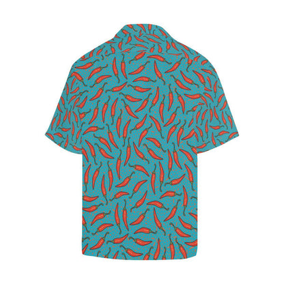 Chilli Pepper Pattern Print Design Hawaiian Shirt