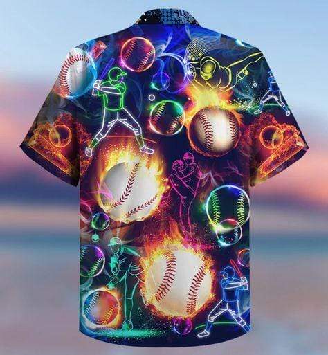 Hawaiian Aloha Shirts Baseball Funny Chase My Ball