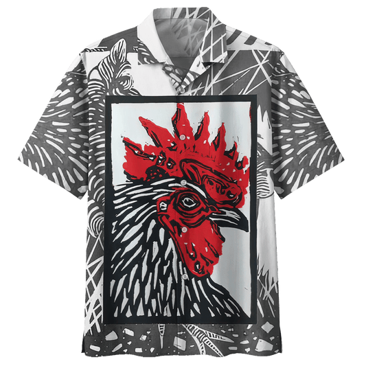 Chicken   Gray High Quality Unisex Hawaiian Shirt For Men And Women Dhc17063652