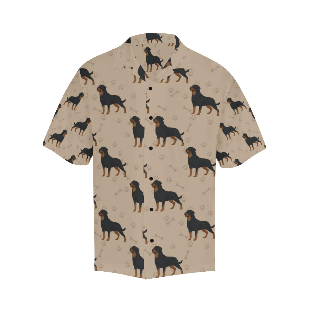 Rottweiler Pattern Print Design A Hawaiian Shirt