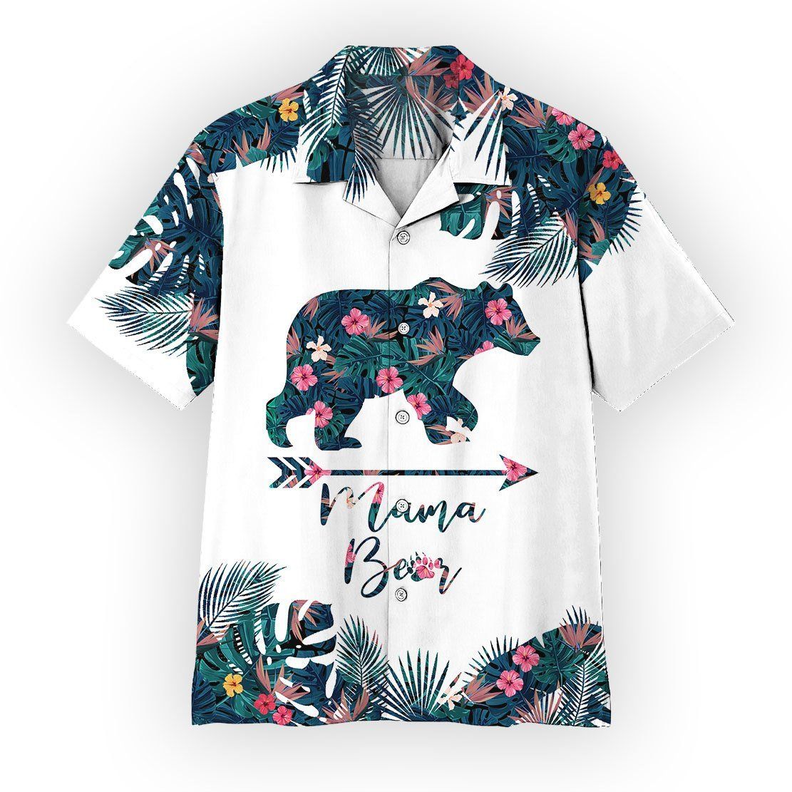 3D Mama Bear Mothers Day Gift Hawaii Shirt