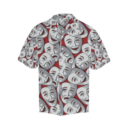 Acting Mask Pattern Print Design Hawaiian Shirt