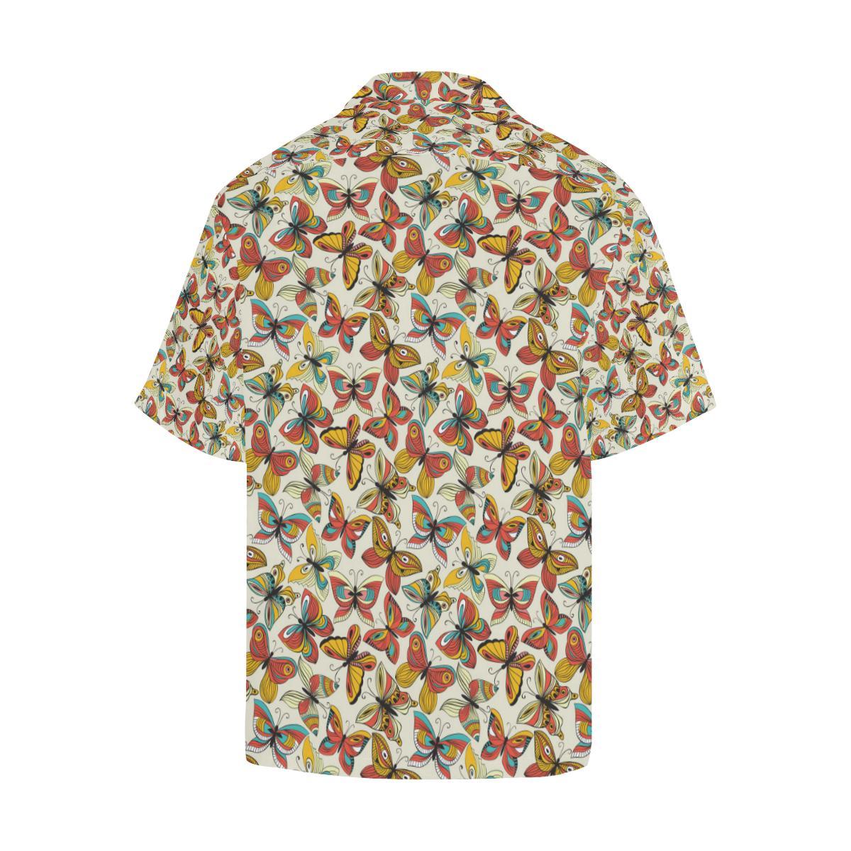 Butterfly Pattern Print Design Hawaiian Shirt