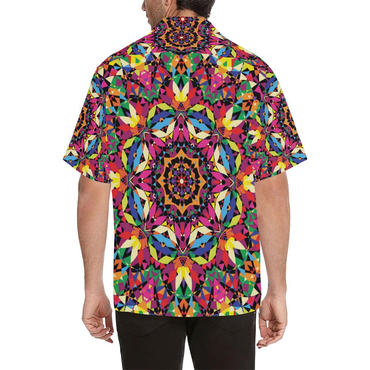 Kaleidoscope Pattern Print Design Hawaiian Shirt