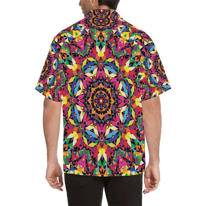 Kaleidoscope Pattern Print Design Hawaiian Shirt