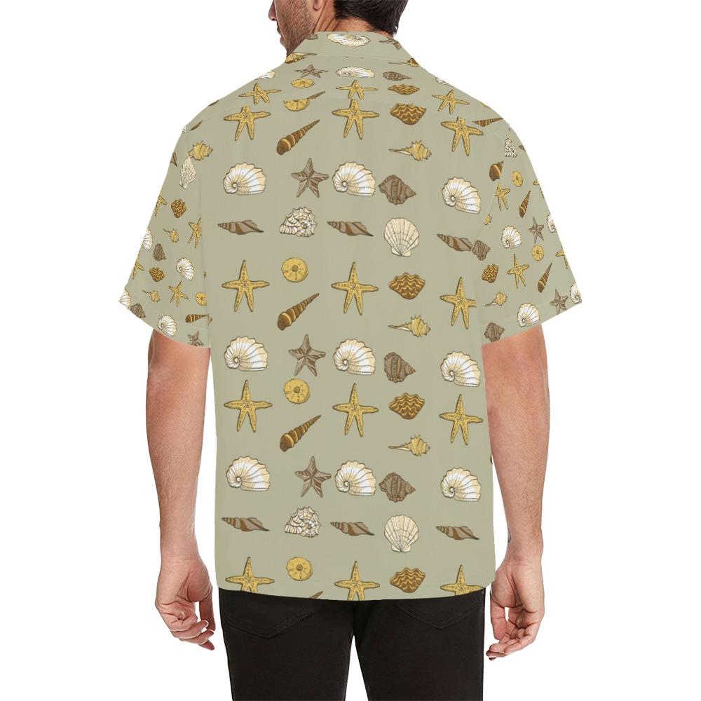 Seashell Beach Print Design Hawaiian Shirt
