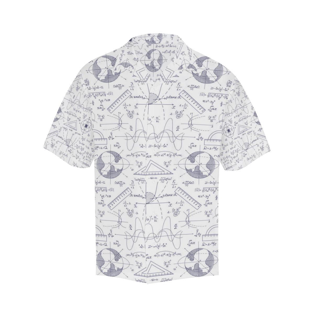 Math Pattern Print Design 03 Mens All Over Hawaiian Shirt