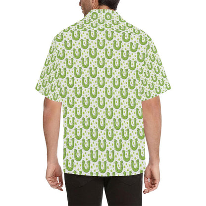 Horseshoes Pattern Print Design 02 Mens All Over Hawaiian Shirt